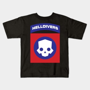 Helldivers Logo Patch Kids T-Shirt